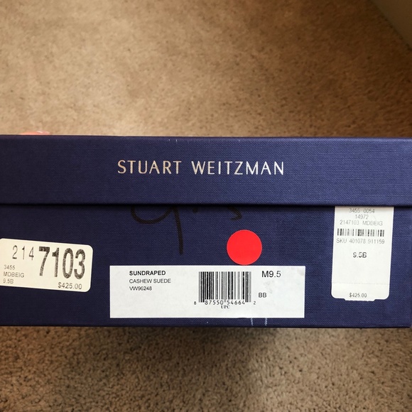 Stuart Weitzman Suede Wedge Sandals - Picture 13 of 13